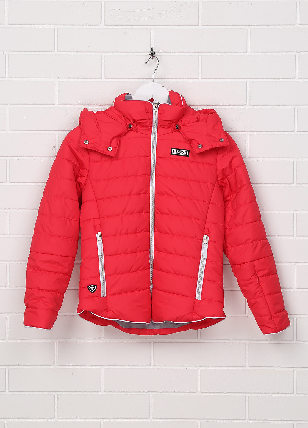 Красная зимняя куртка Brugi