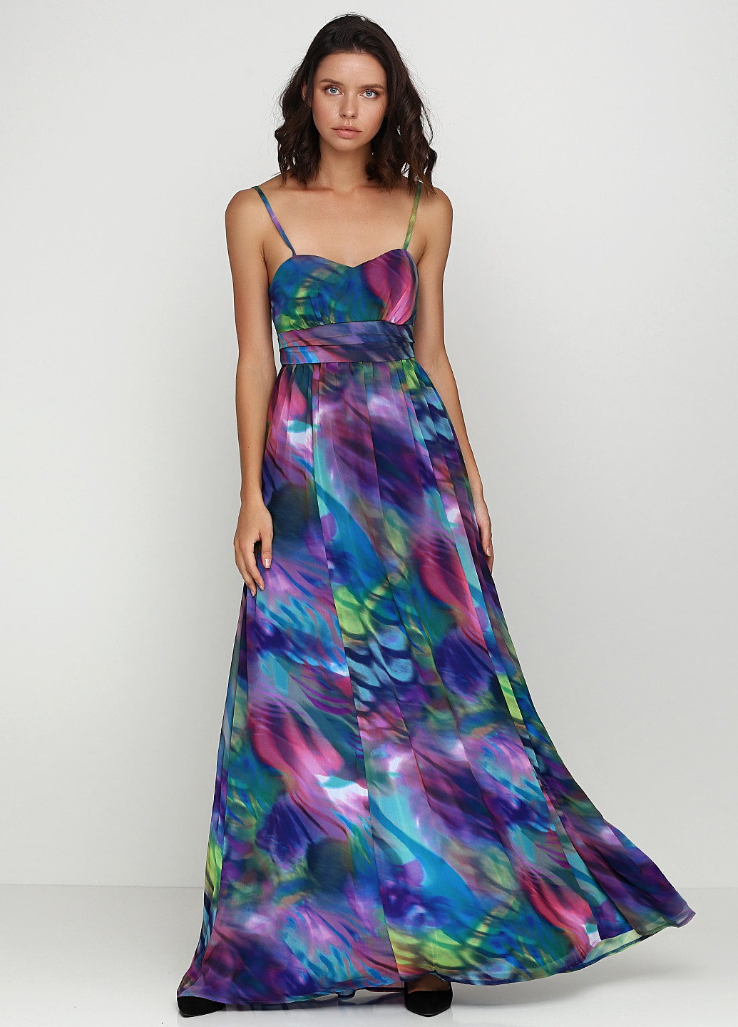 Комбинированное вечернее платье Apart с абстрактным узором