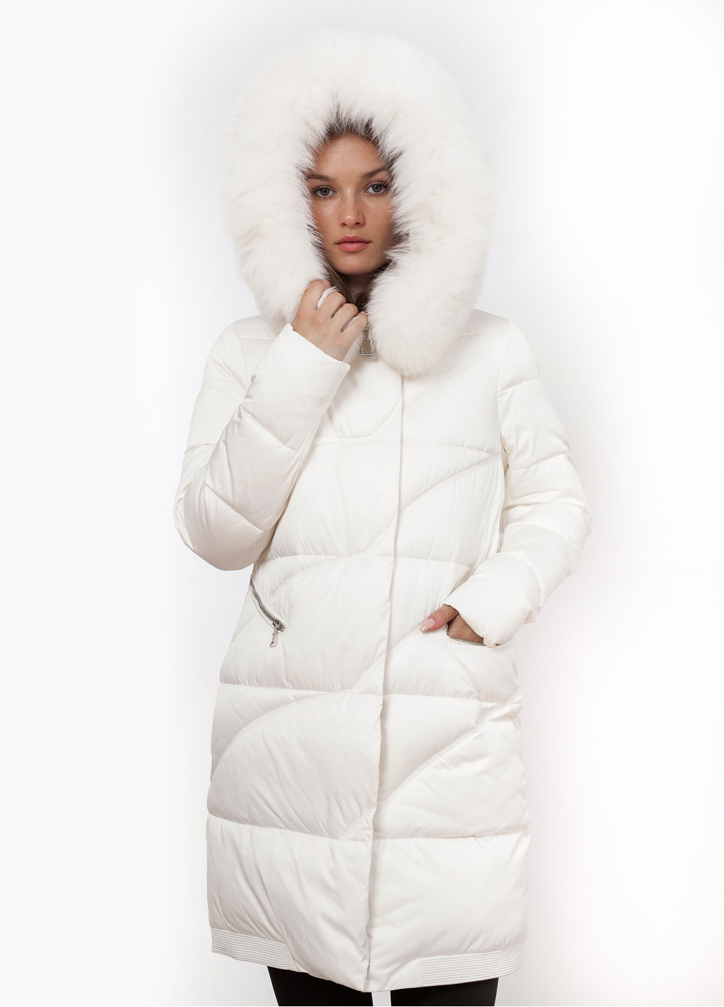 Молочная демисезонная куртка куртка-пальто ZLLY