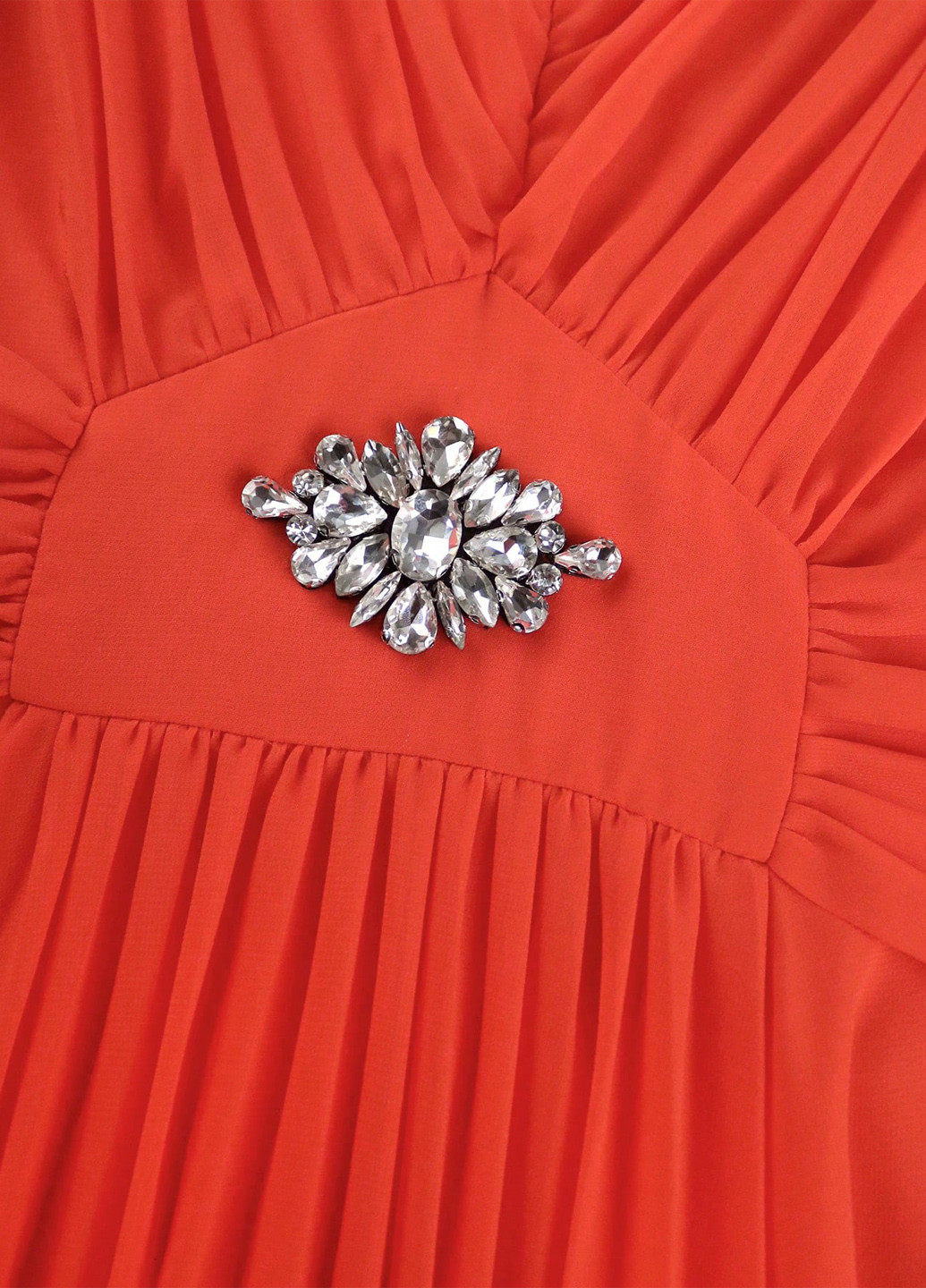 Помаранчева вечірня сукня SHEIN однотонна