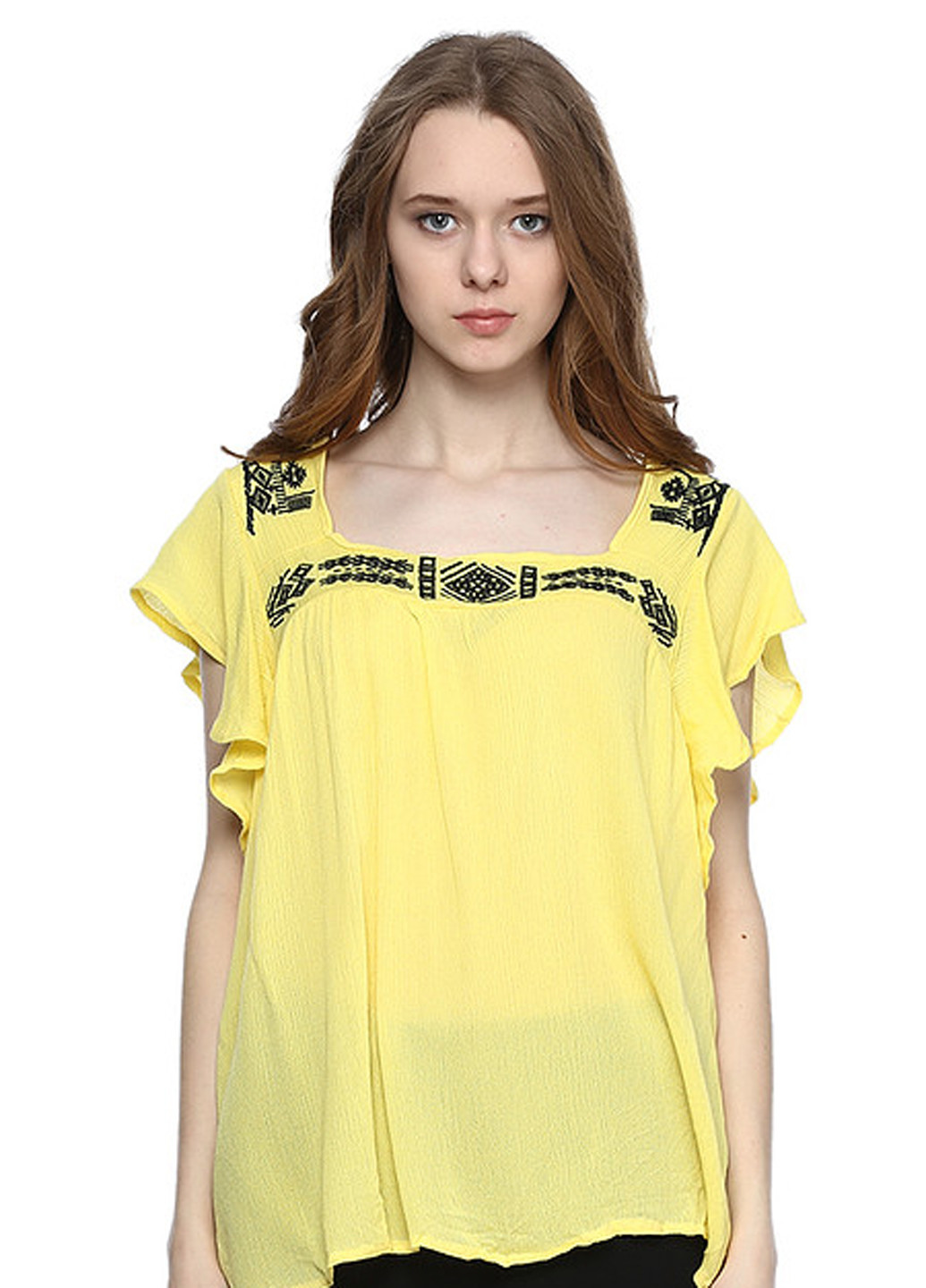 Жовта літня блуза Яavin
