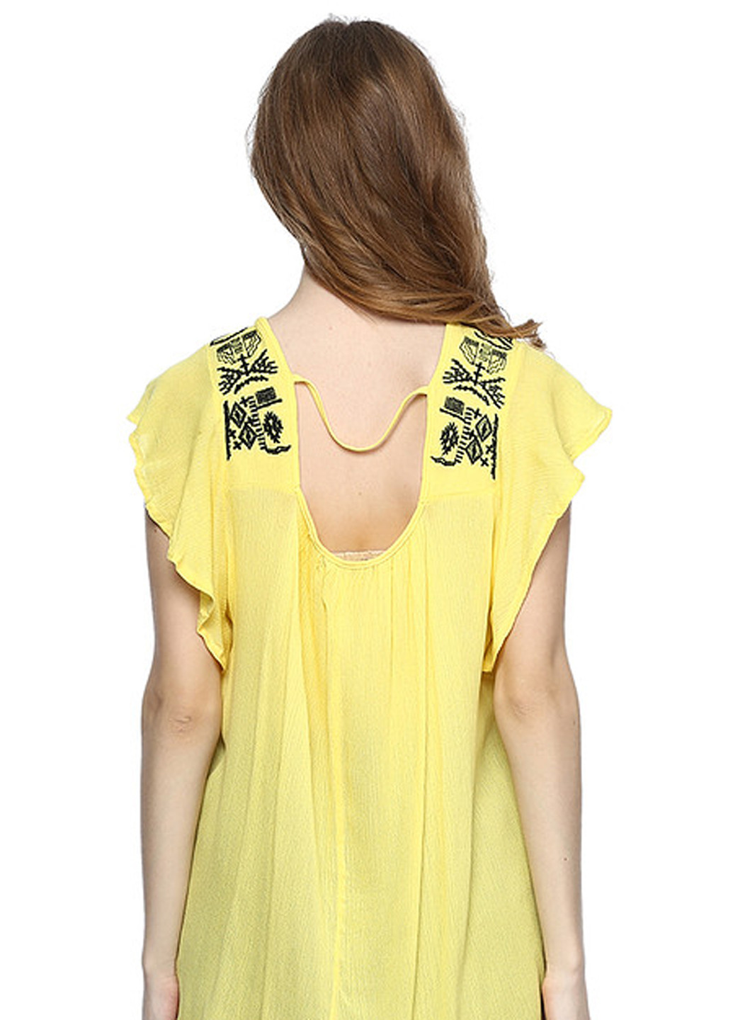 Жовта літня блуза Яavin