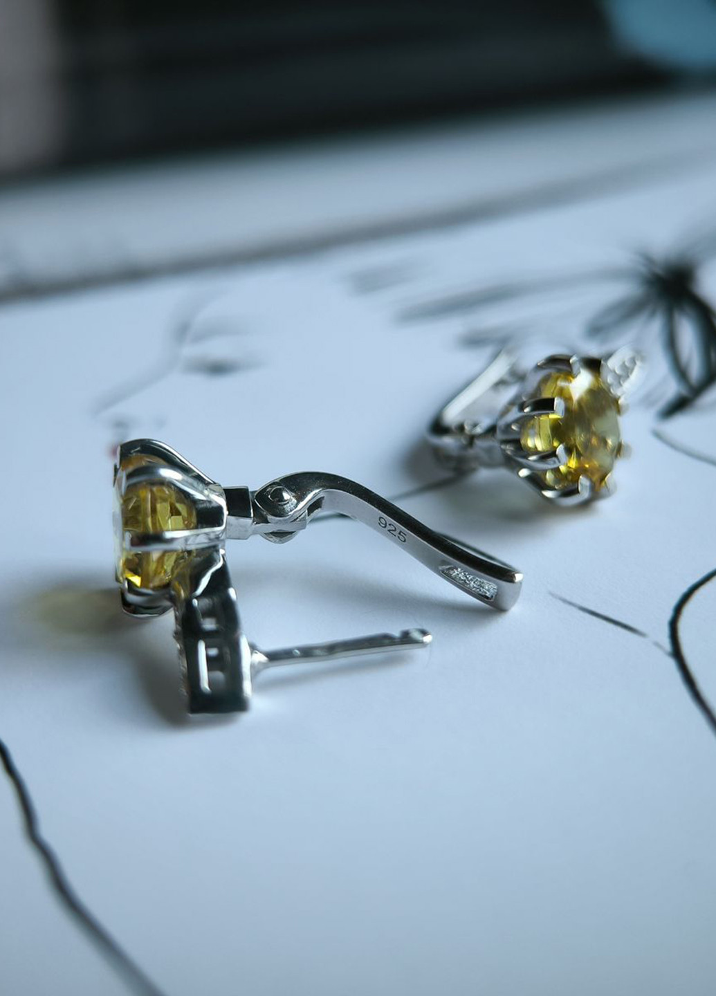 Серьги Silver Flame (353782445)