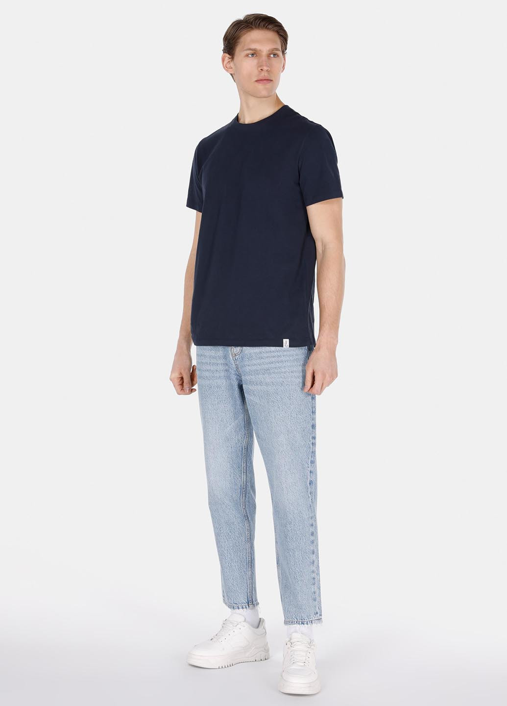 Голубые демисезонные укороченные джинси Colin's