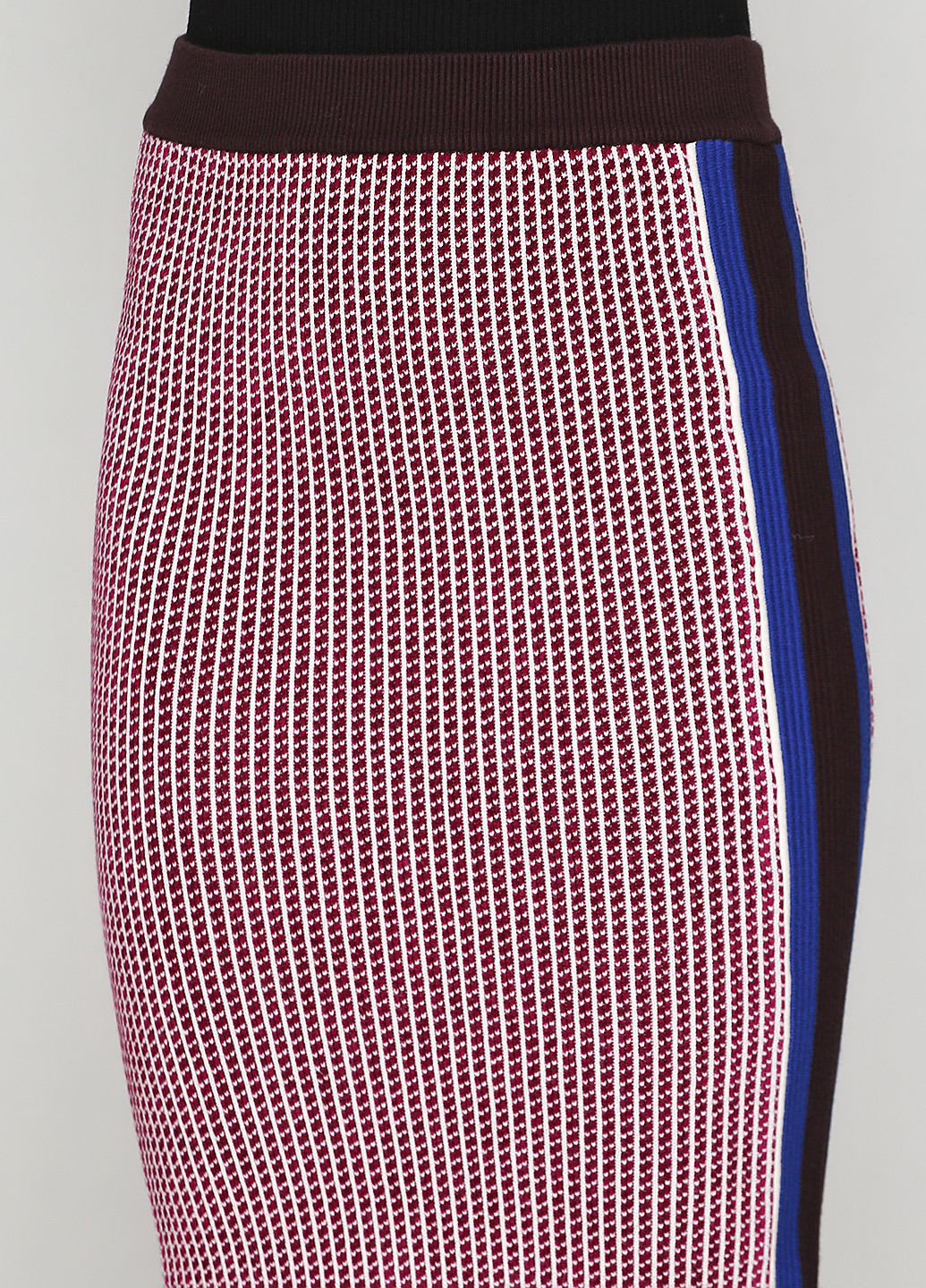 Бордовая кэжуал с абстрактным узором юбка Pinko миди