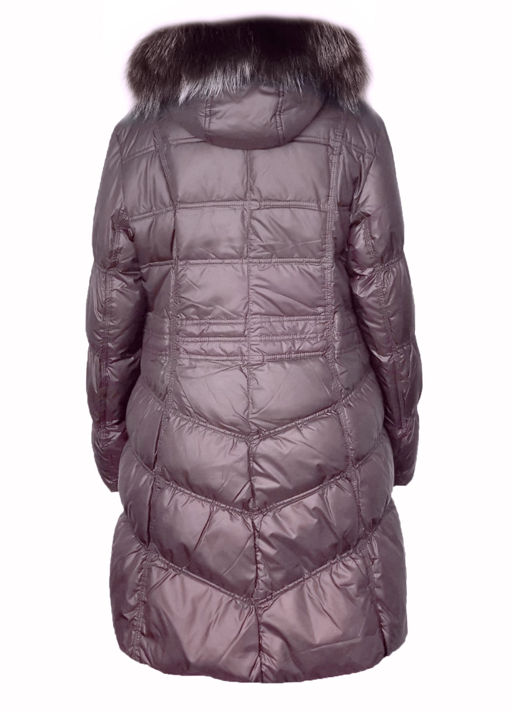 Темно-фиолетовый зимний Пуховик City Classic