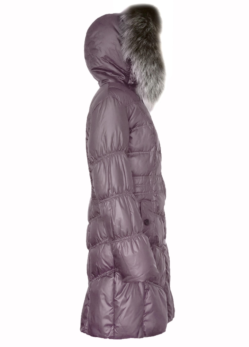 Темно-фиолетовый зимний Пуховик City Classic