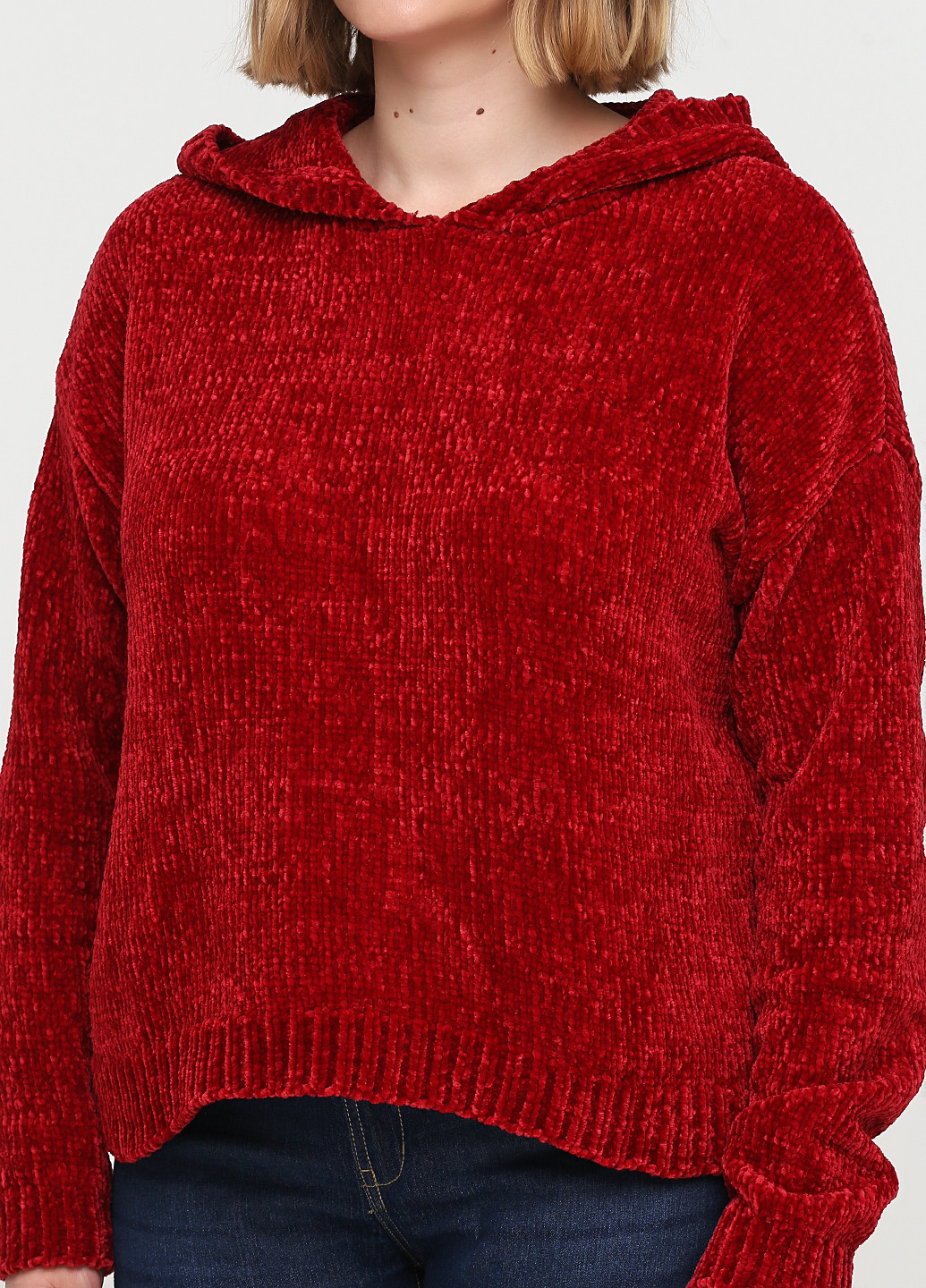 Бордовый демисезонный свитер CHD