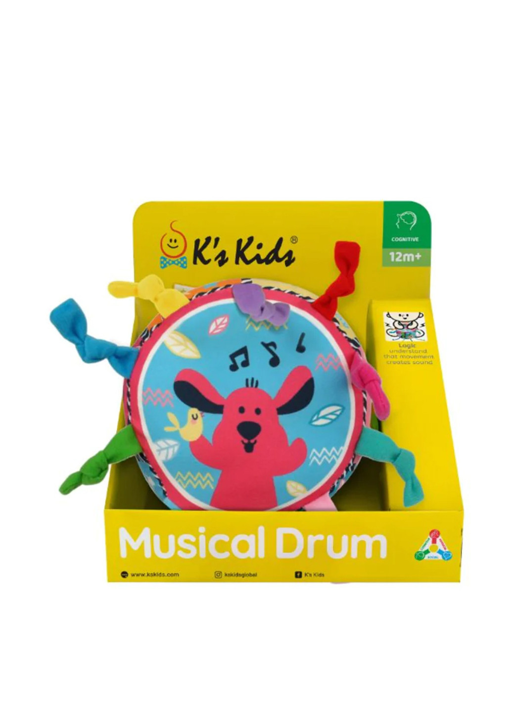 Музыкальная игрушка Барабан, 15х9 см Ks Kids (286216036)