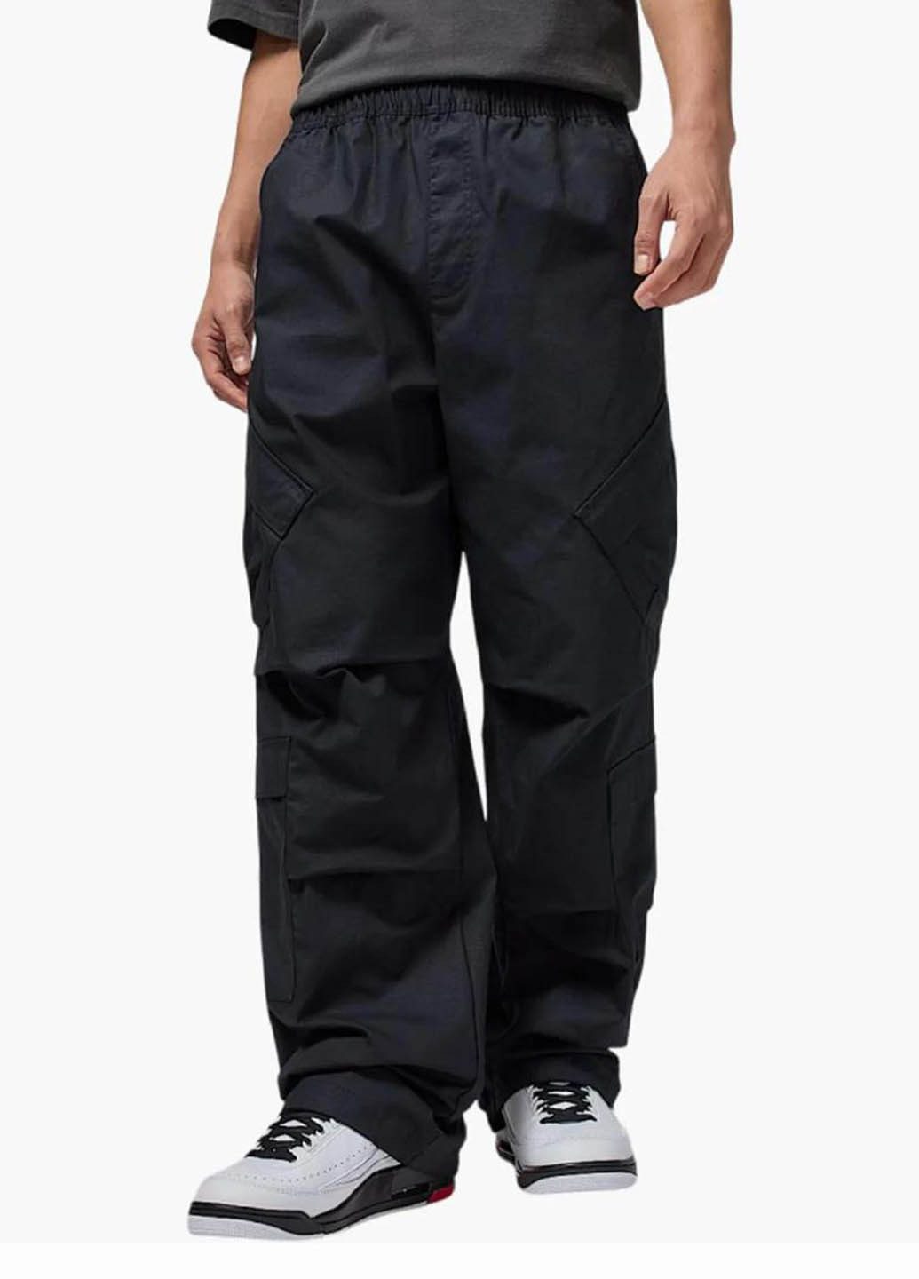 Черные кэжуал демисезонные карго брюки Nike