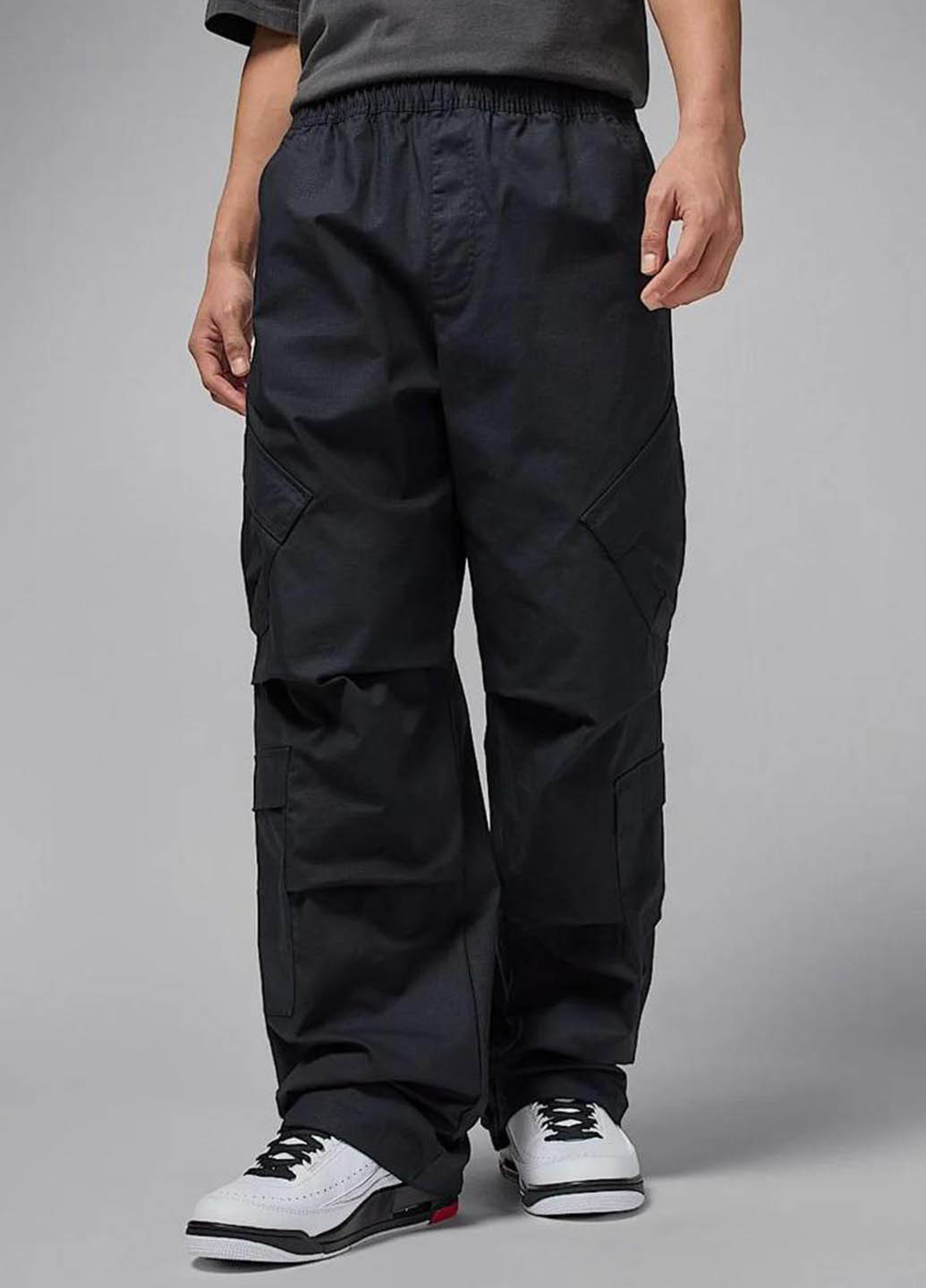 Черные кэжуал демисезонные карго брюки Nike