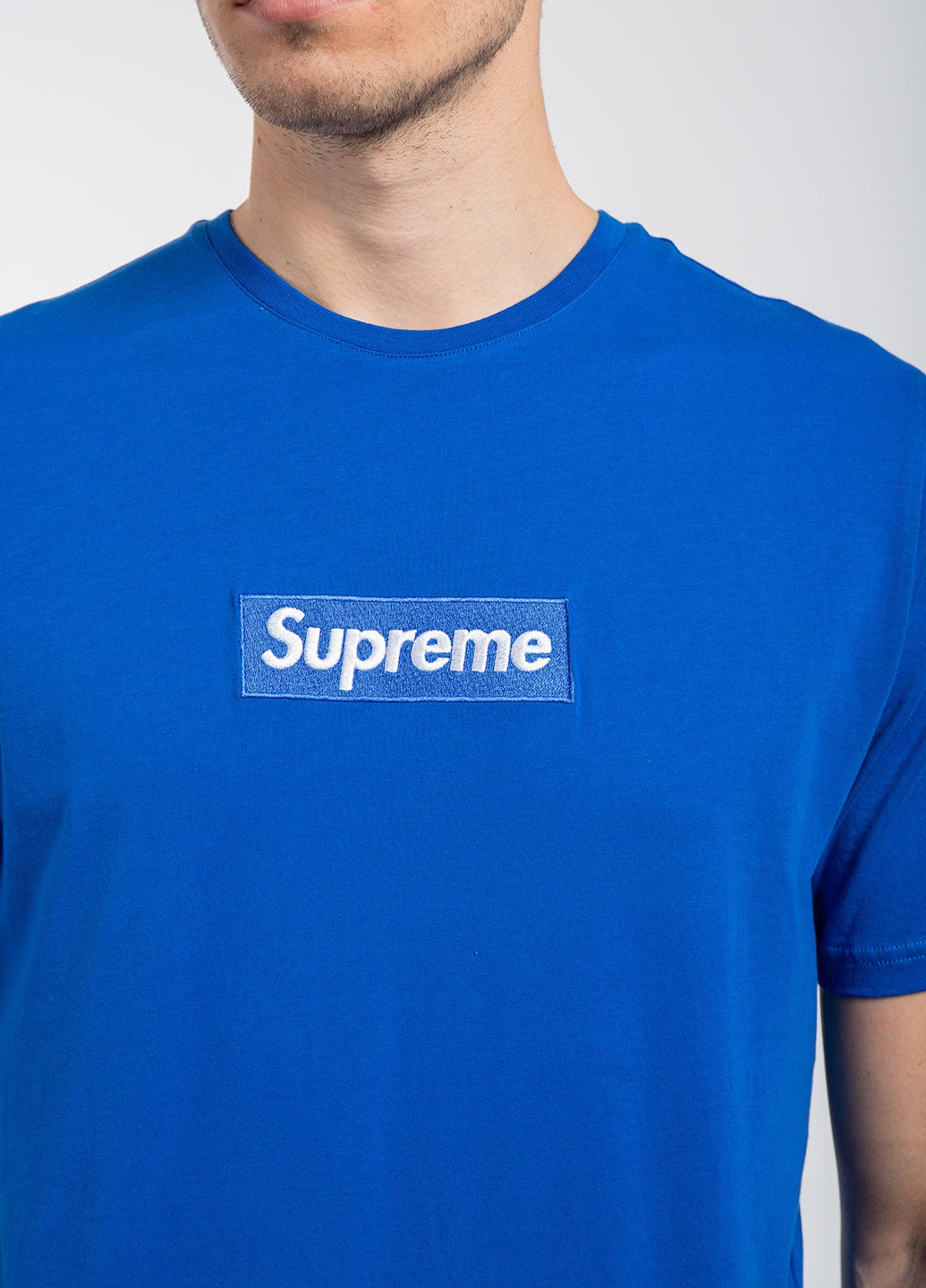 Синя футболка Supreme Spain