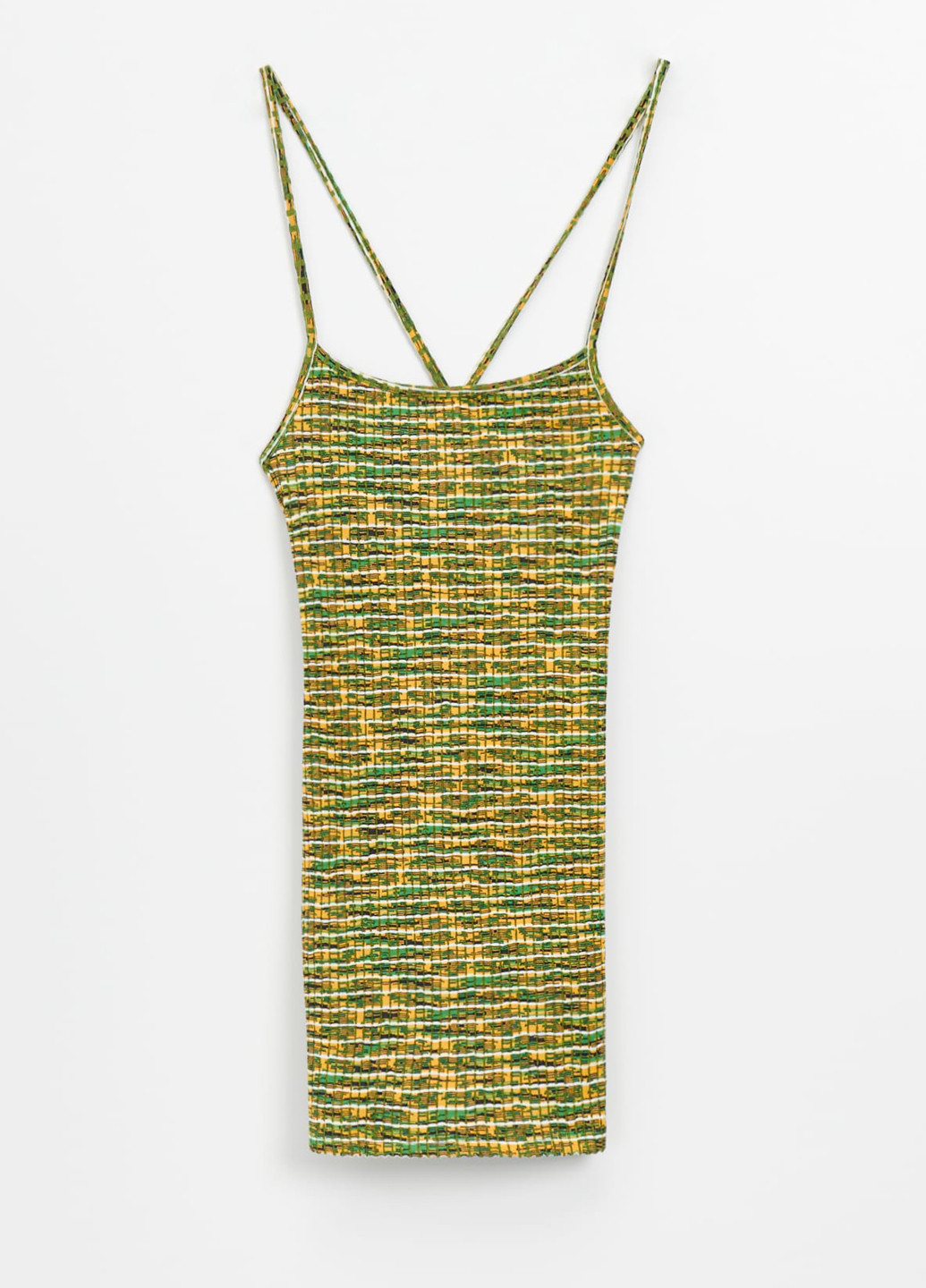 Зеленое кэжуал платье платье-майка House с абстрактным узором