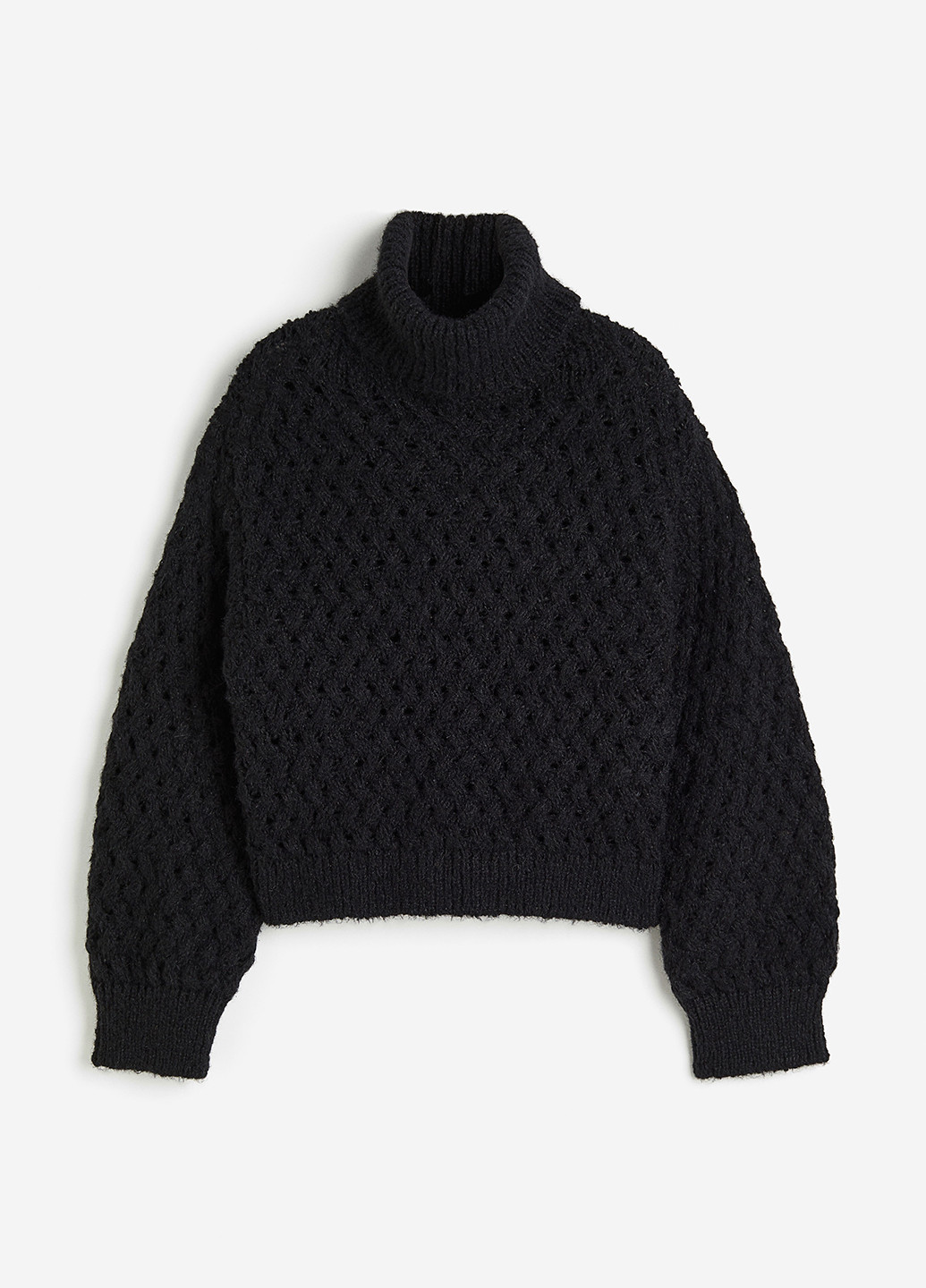 Чорний зимовий светр H&M