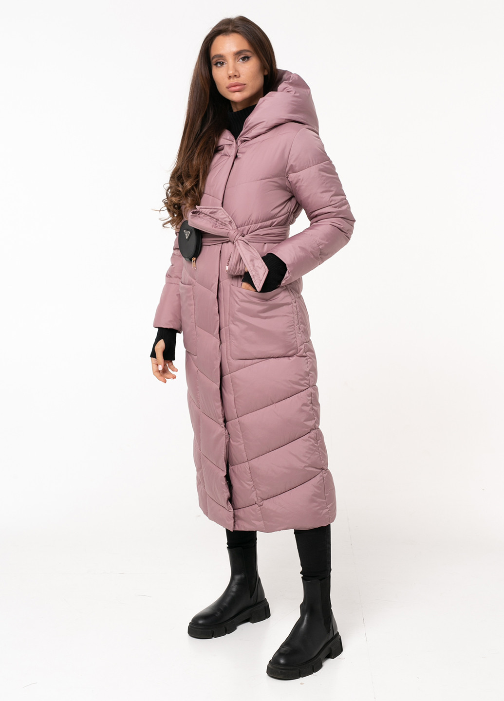 Темно-рожева зимня куртка Icon