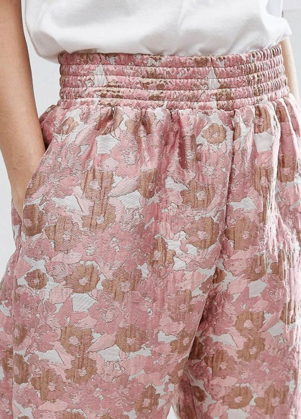 Розовые кэжуал демисезонные джоггеры брюки Asos