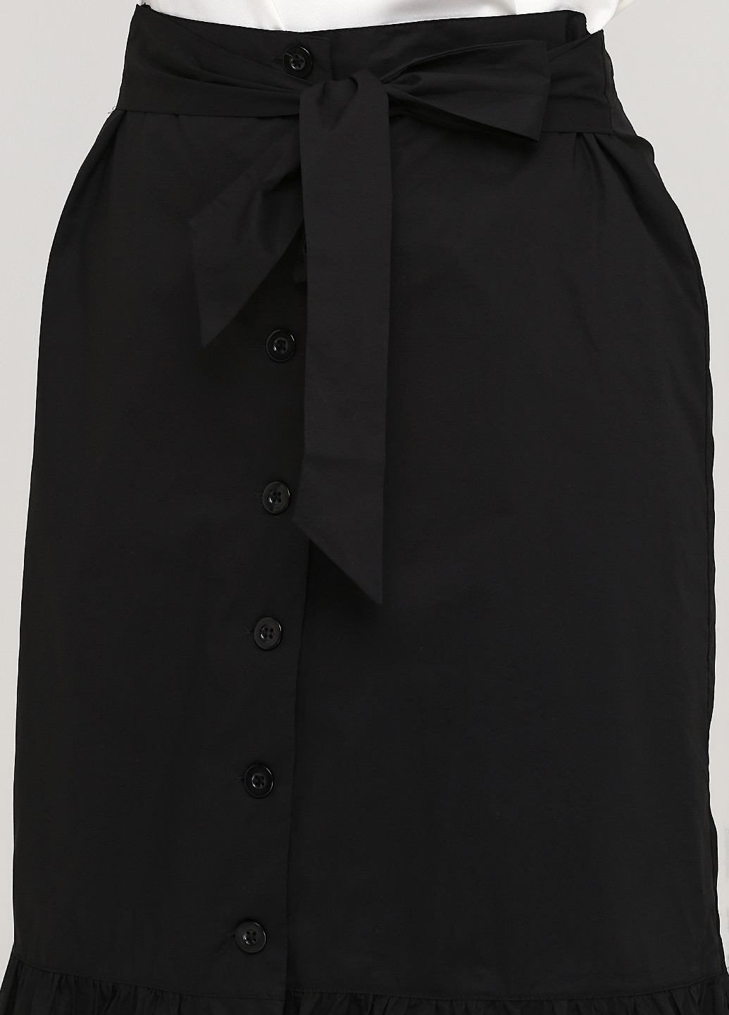 Черная кэжуал однотонная юбка Heine клешированная