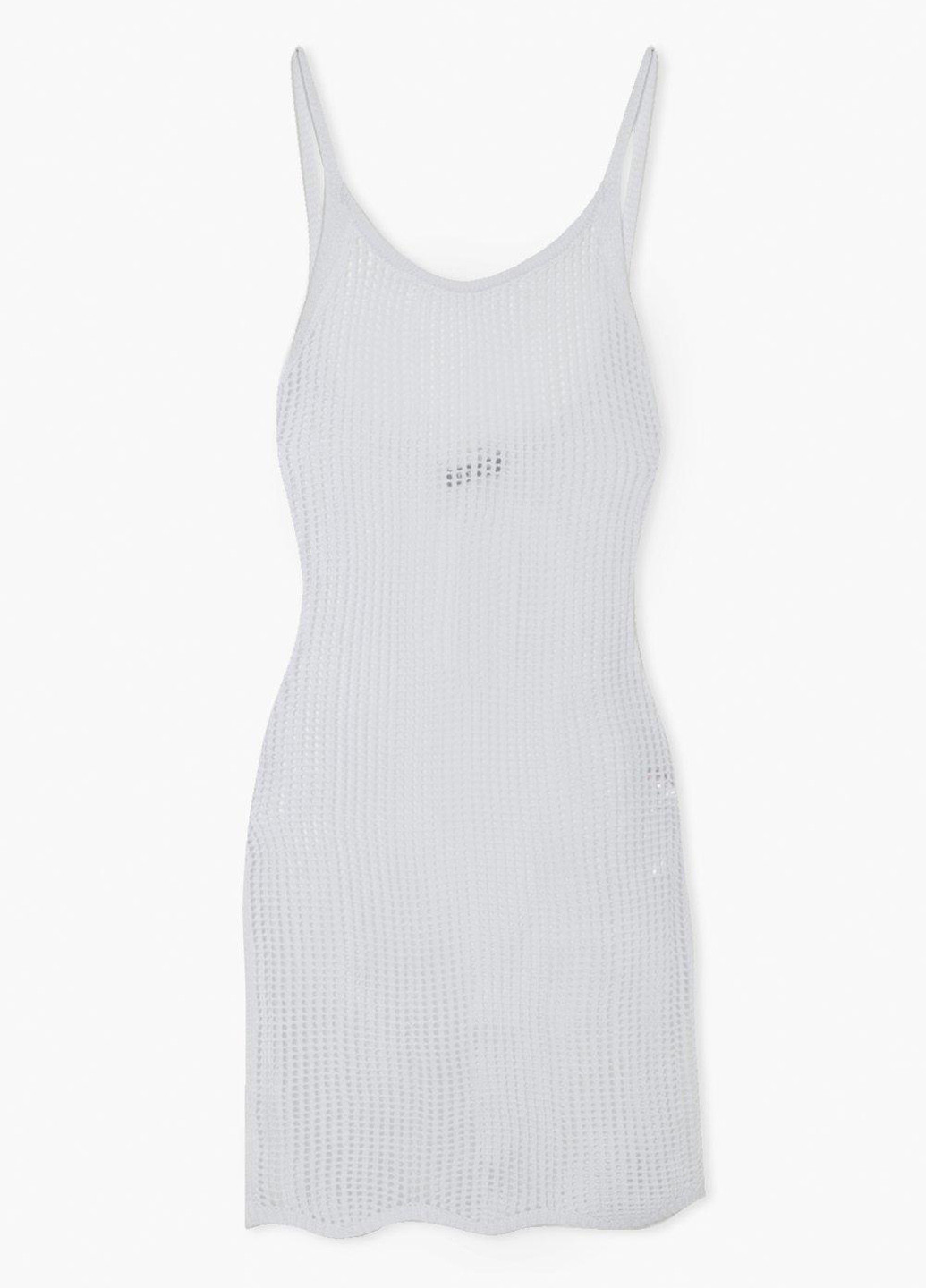 Белое пляжное платье платье-майка Boohoo однотонное