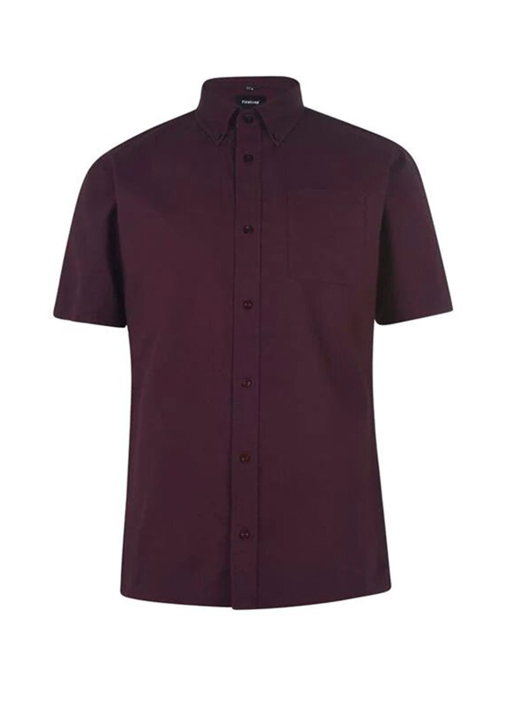 Темно-бордовая кэжуал рубашка однотонная Firetrap