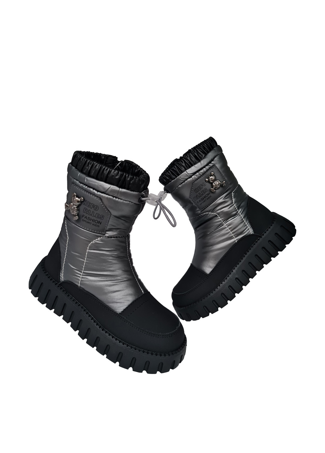 Черные кэжуал зимние ботинки Канарейка