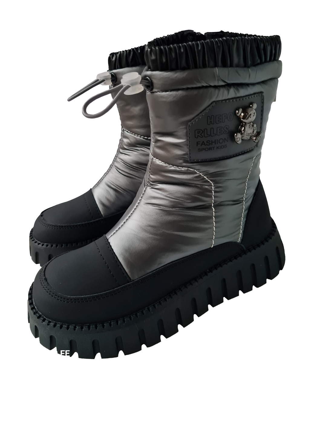 Черные кэжуал зимние ботинки Канарейка