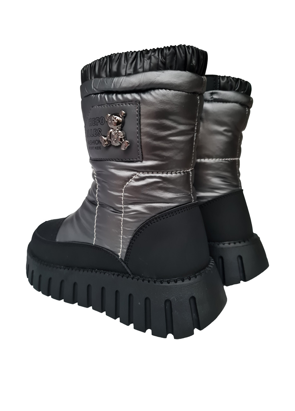 Черные кэжуал зимние ботинки Канарейка