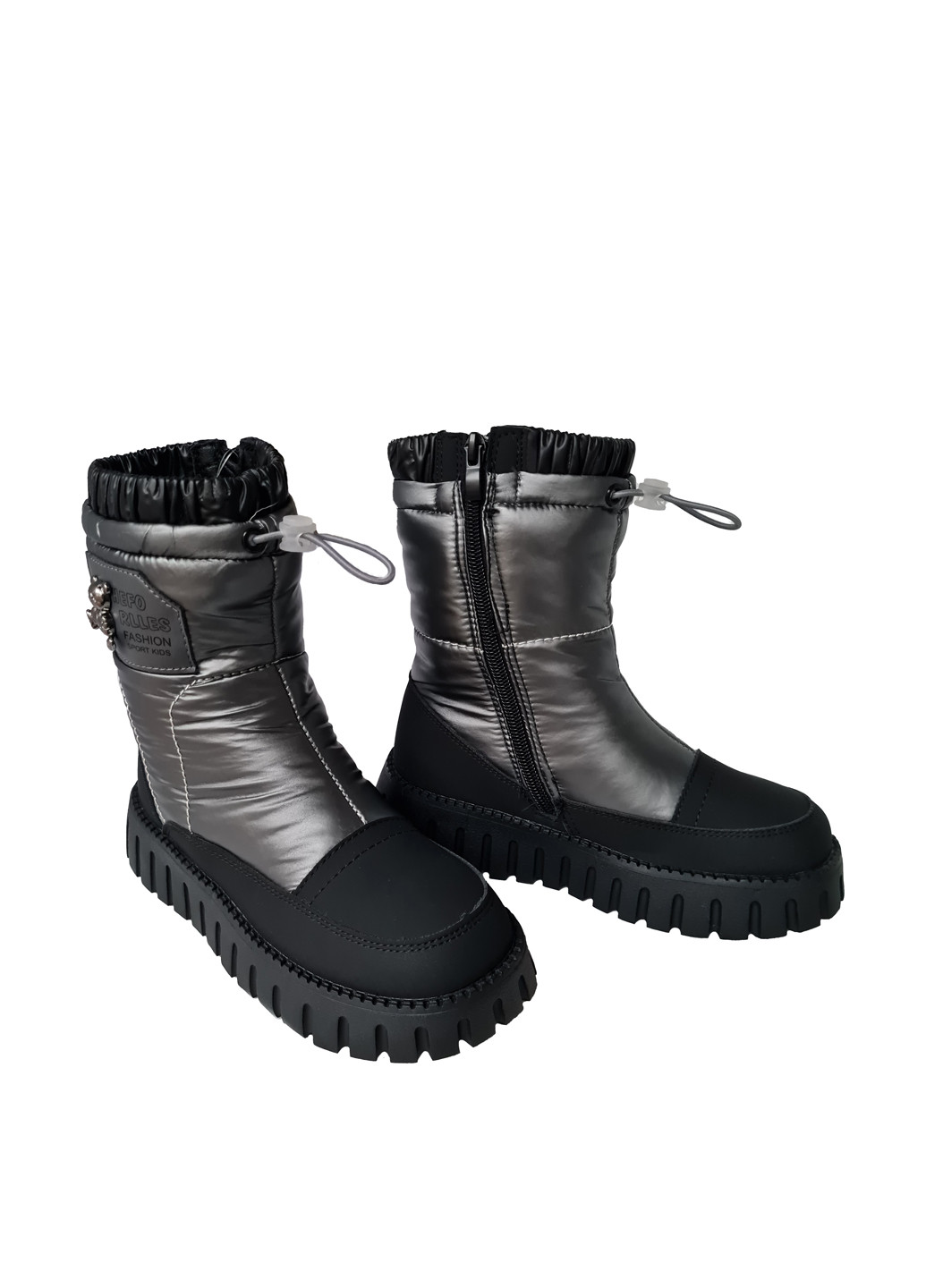 Черные кэжуал зимние ботинки Канарейка