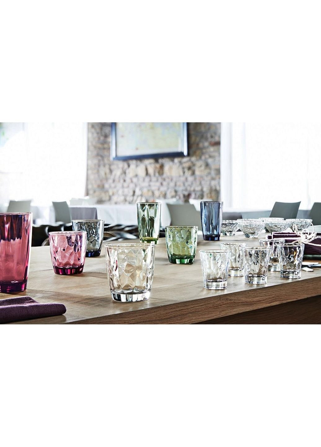 Набір низьких склянок 3шт 305мл Diamond 350200-Q-02021990 Bormioli Rocco (253613976)