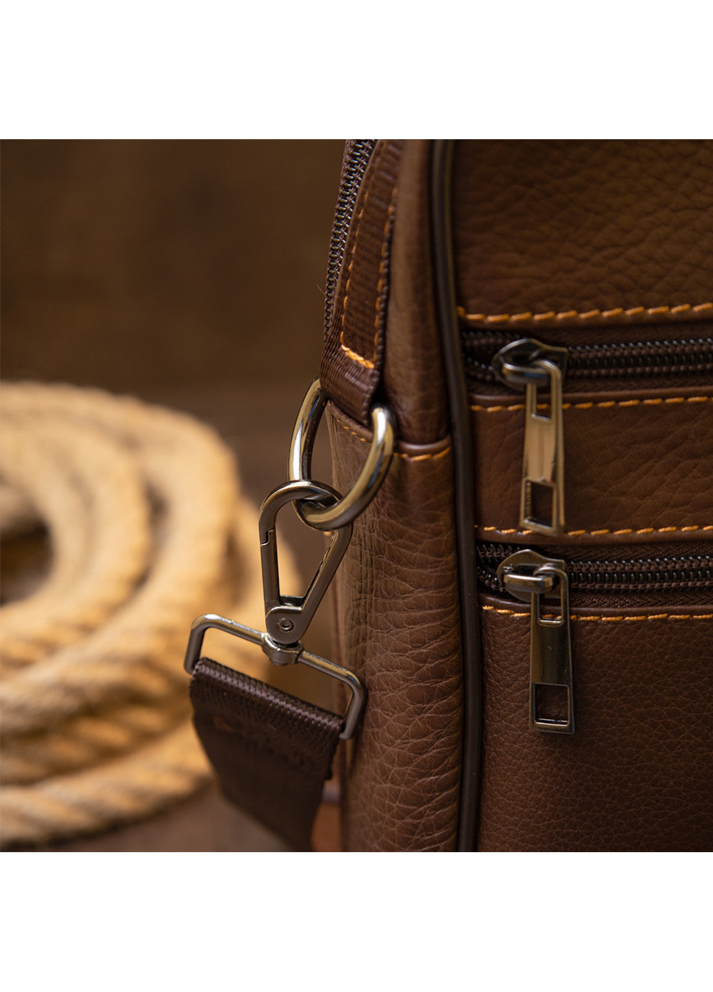 Чоловік шкіряний месенджер 20х25х6 см Vintage (252128660)