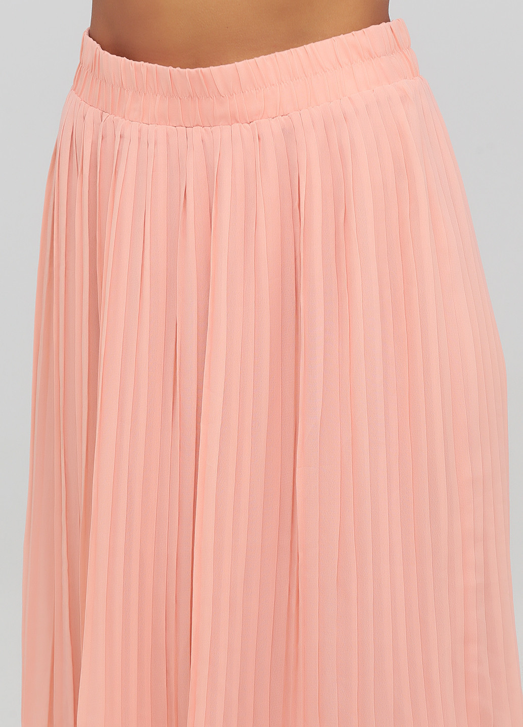 Розовая кэжуал однотонная юбка Monki плиссе