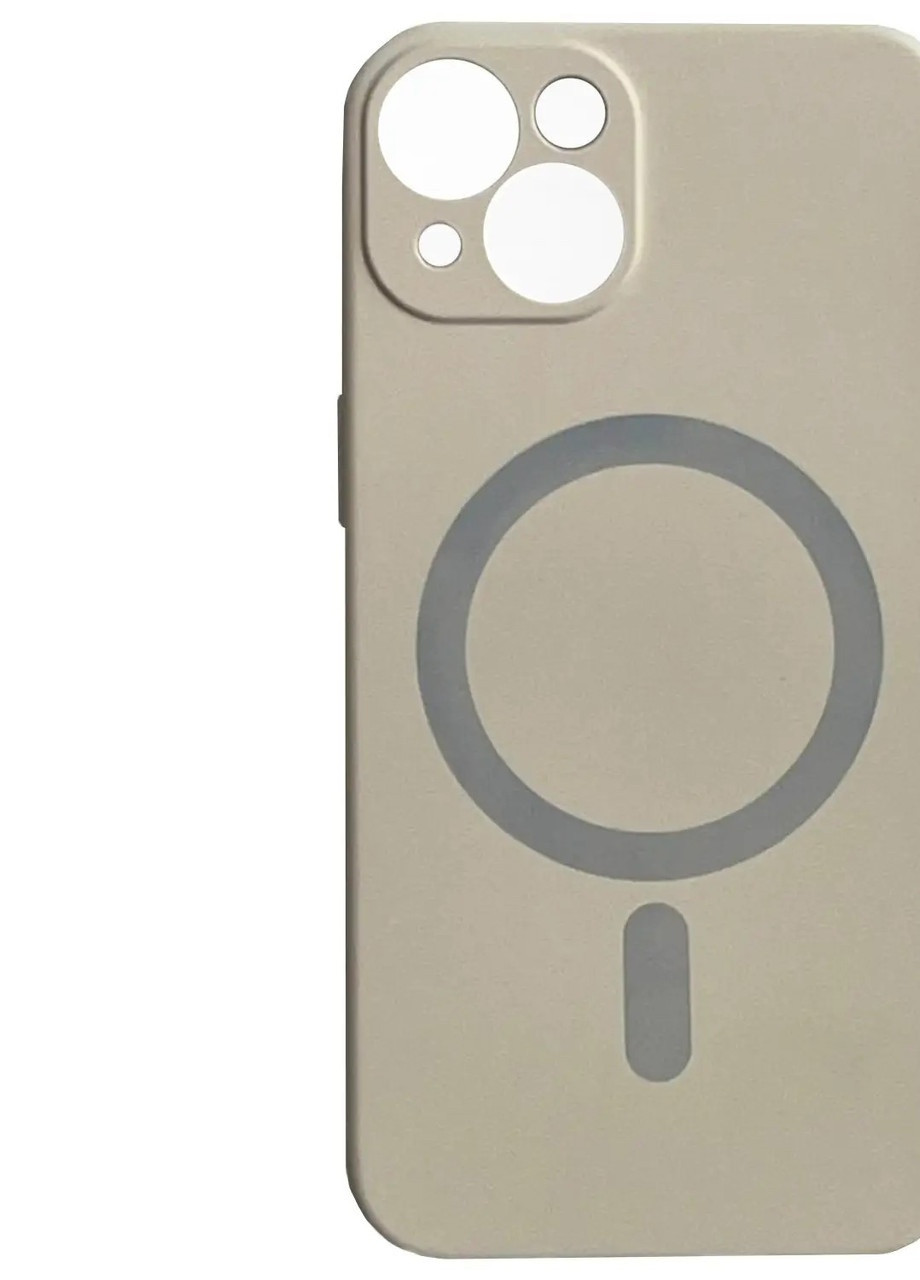 Силіконовий Чохол Silicone Case Закрита камера з MagSafe для iPhone 12 Молочний No Brand (255457040)