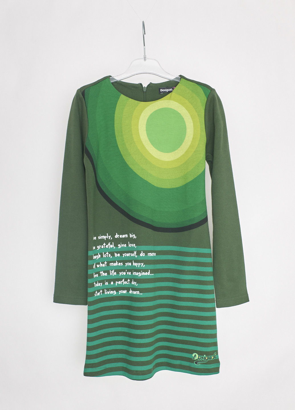 Зелёное платье Desigual (136616190)