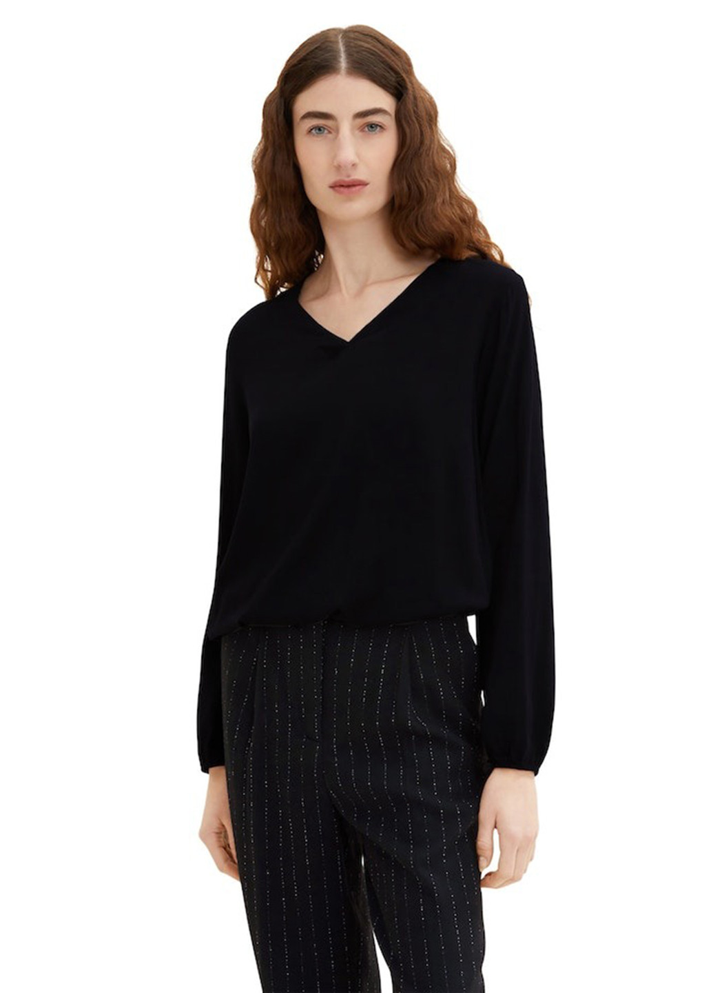 Чорна блуза Tom Tailor