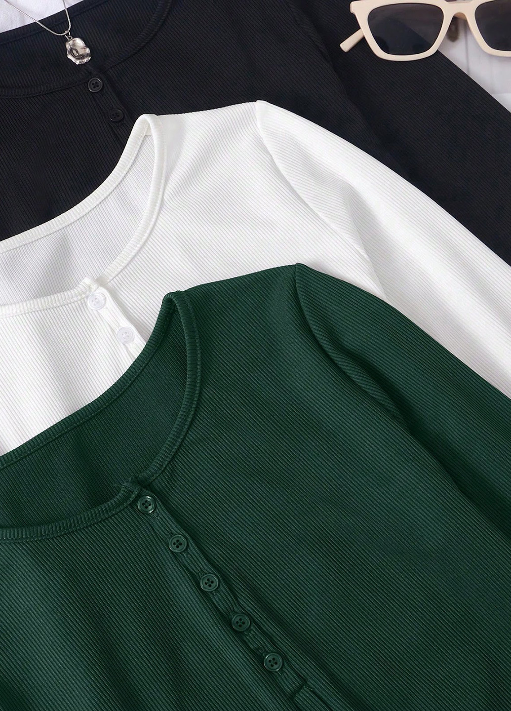 Лонгслів (3 шт.) SHEIN (324389828)