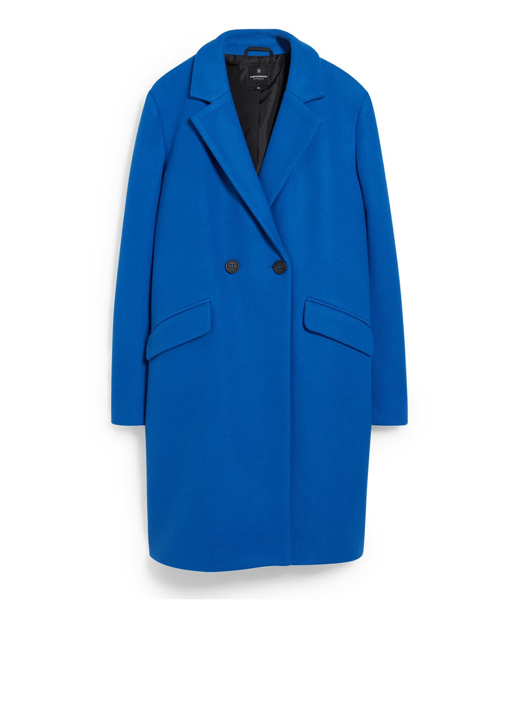 Синее демисезонное Пальто двубортное C&A