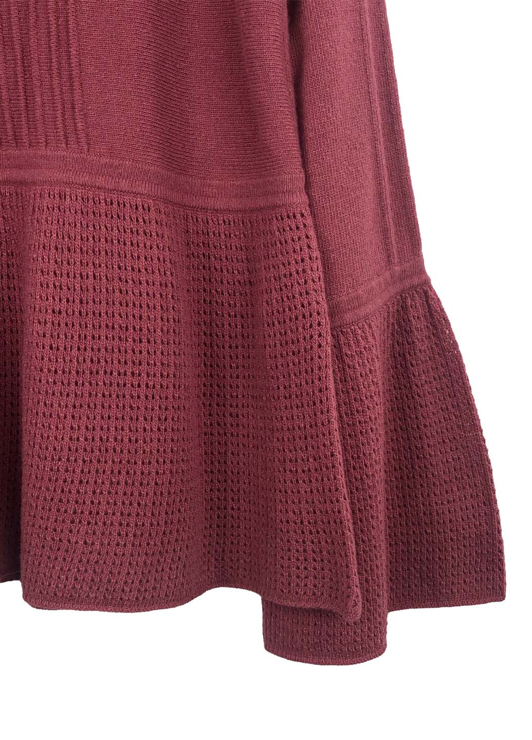 Бордовий зимовий светр джемпер Stefanel