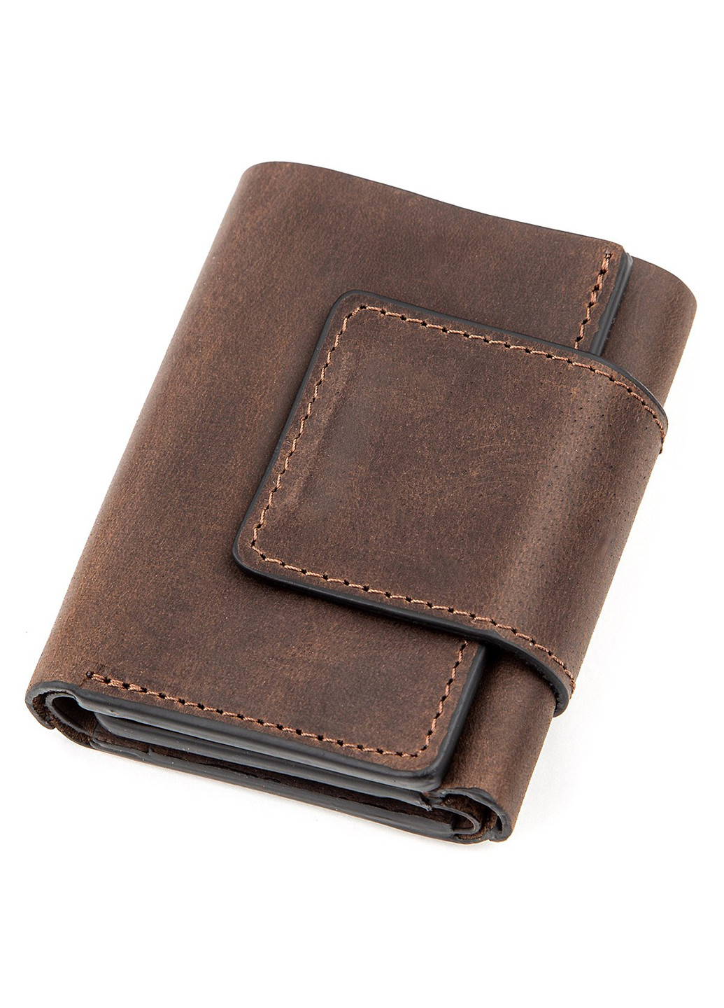 Шкіряний гаманець 7х10х1,5 см Grande Pelle (253490976)