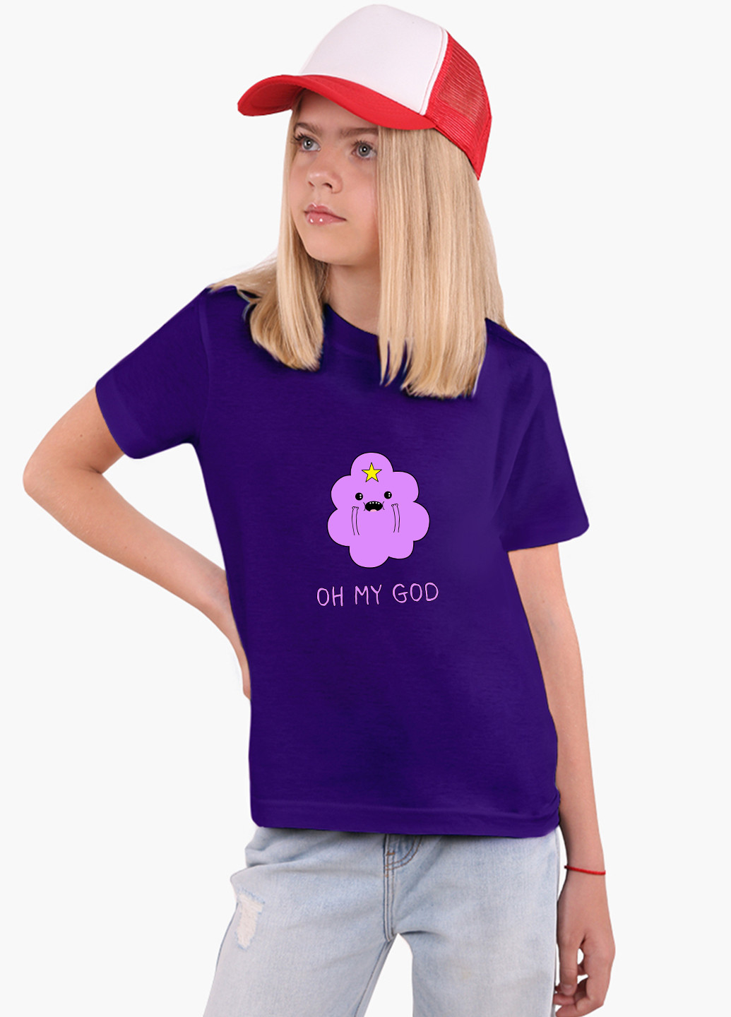 Фиолетовая демисезонная футболка детская принцесса бубльгум время приключений (adventure time)(9224-1575) MobiPrint