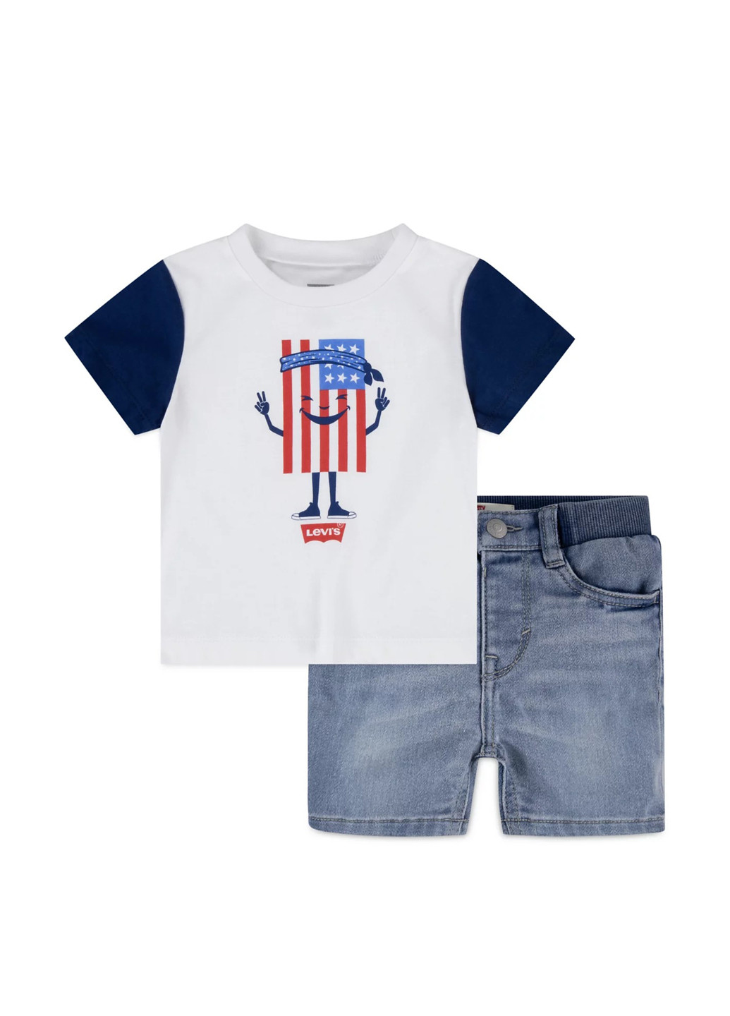 Комбінований літній комплект (футболка, шорти) Levi's
