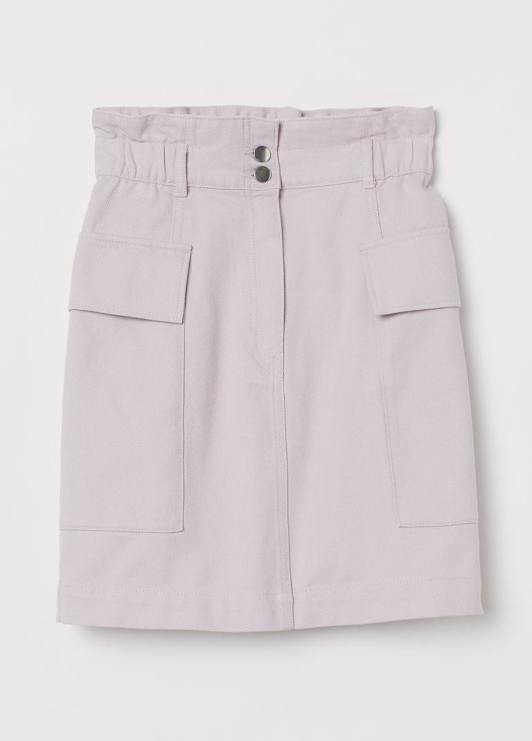 Сиреневая кэжуал однотонная юбка H&M