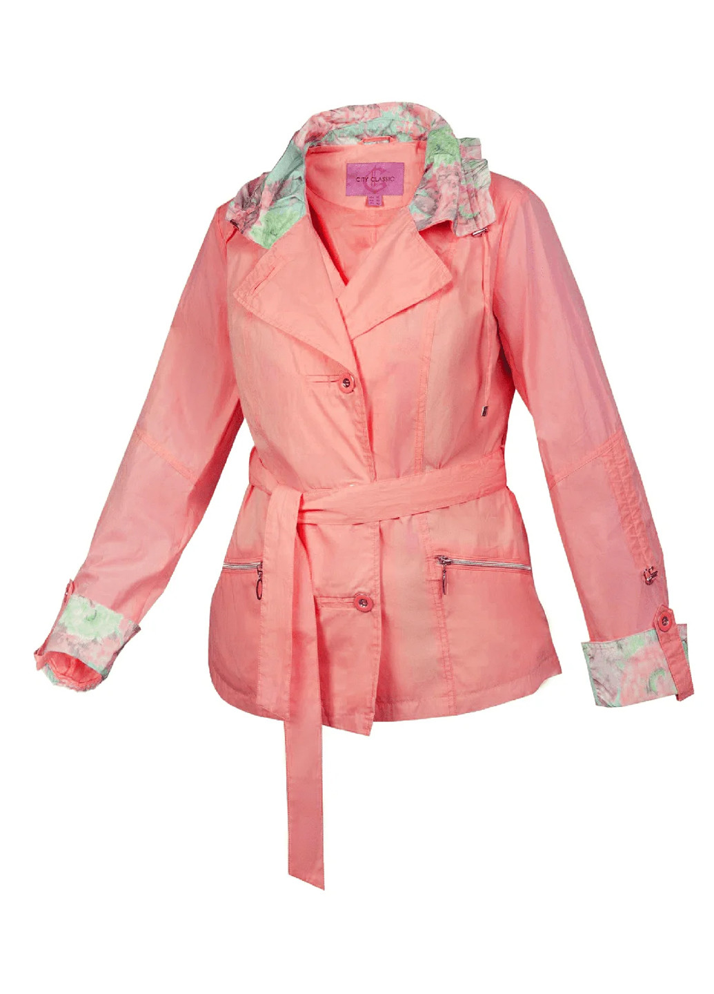 Вітровка піджак жіноча Бузковий Розмір 46 City Classic (216050170}