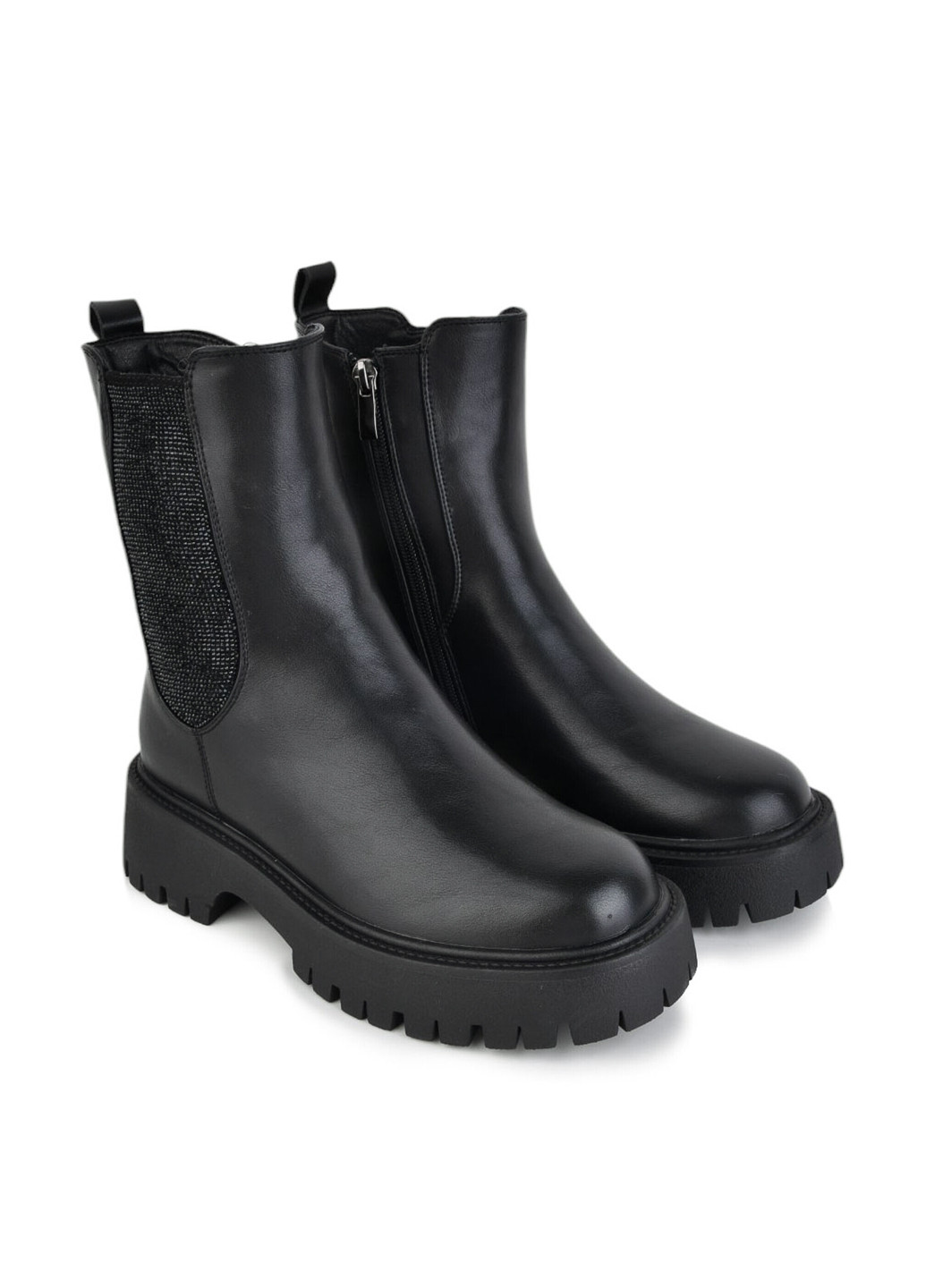 Зимние ботинки Loretta со стразами из искусственной кожи