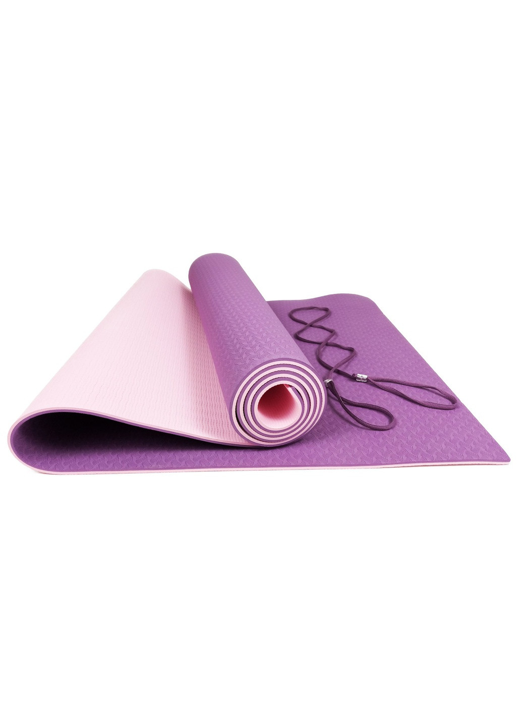 Набор для йоги PRO (EF-YPVP) - коврик для йоги (каремат, йогамат для фитнеса), два блока (кирпича) и ремень (лямка) EasyFit (241229831)