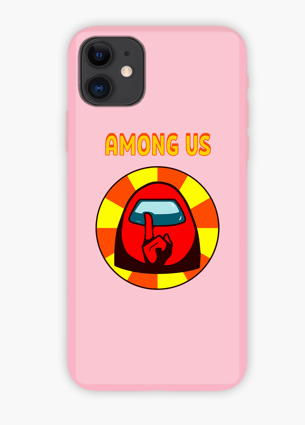 Чохол силіконовий Apple Iphone X Амонг Ас Червоний (Among Us Red) (6129-2412) MobiPrint (219566241)