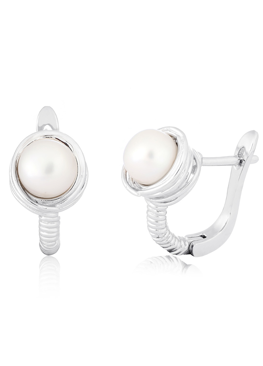 Срібні сережки з перлами ск2ж / 260 Silvex925 (201168918)