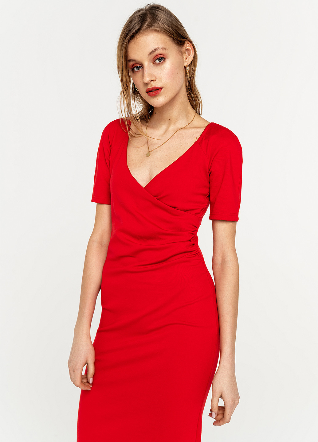 Красное кэжуал платье футляр befree