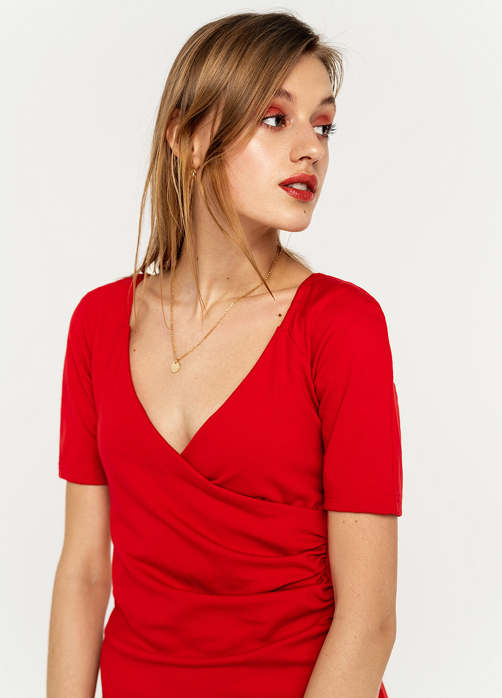 Красное кэжуал платье футляр befree