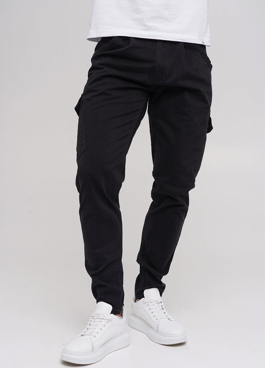Черные кэжуал демисезонные карго брюки Trend Collection