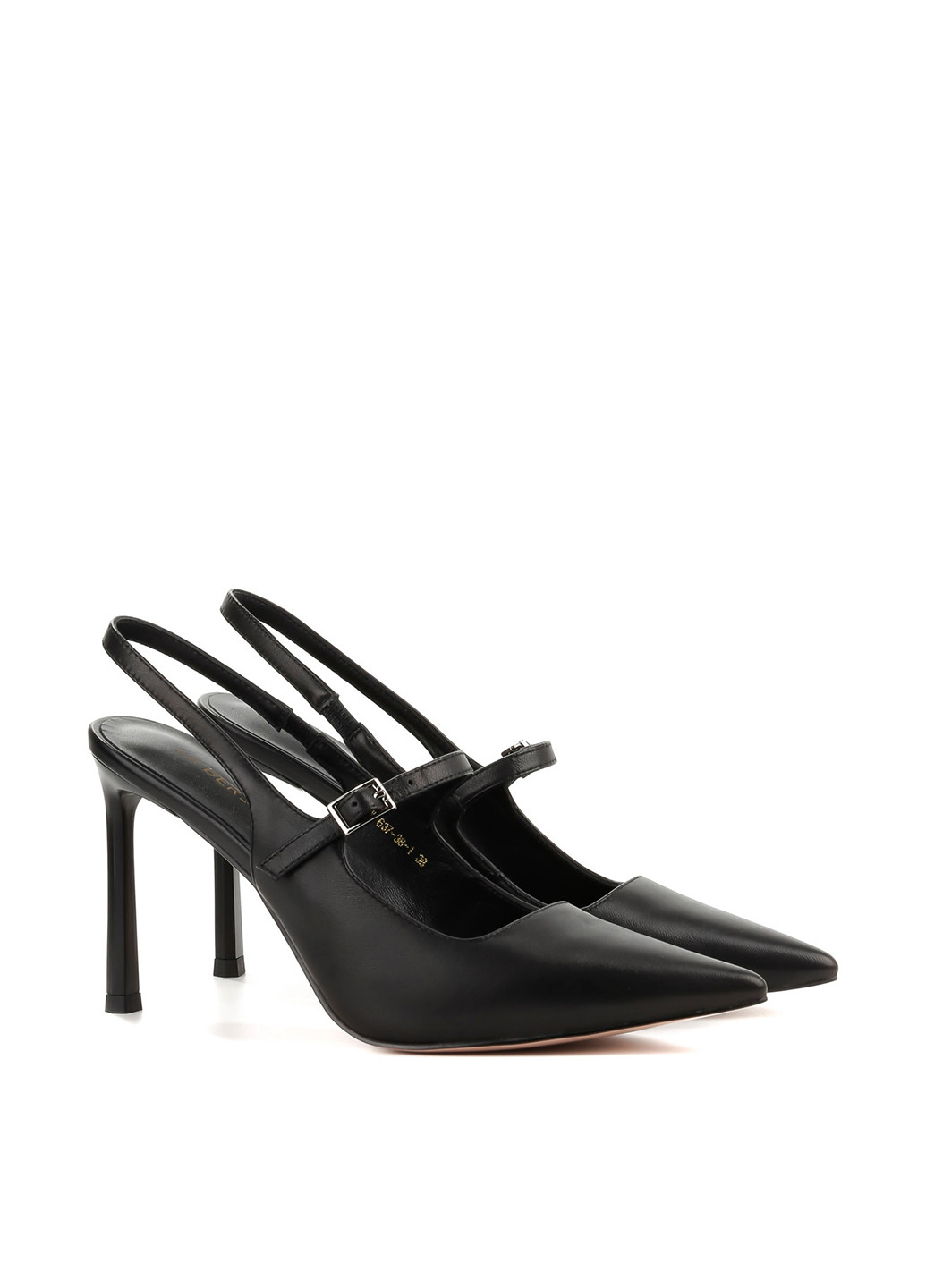 Le'BERDES Туфлі слінгбекі чорний з натуральна шкіра, україна — літо (360795530)