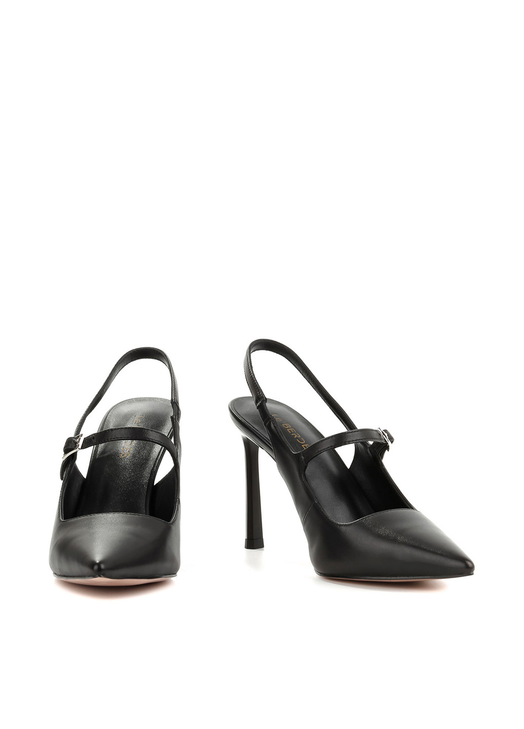 Le'BERDES Туфлі слінгбекі чорний з натуральна шкіра, україна — літо (360795530)